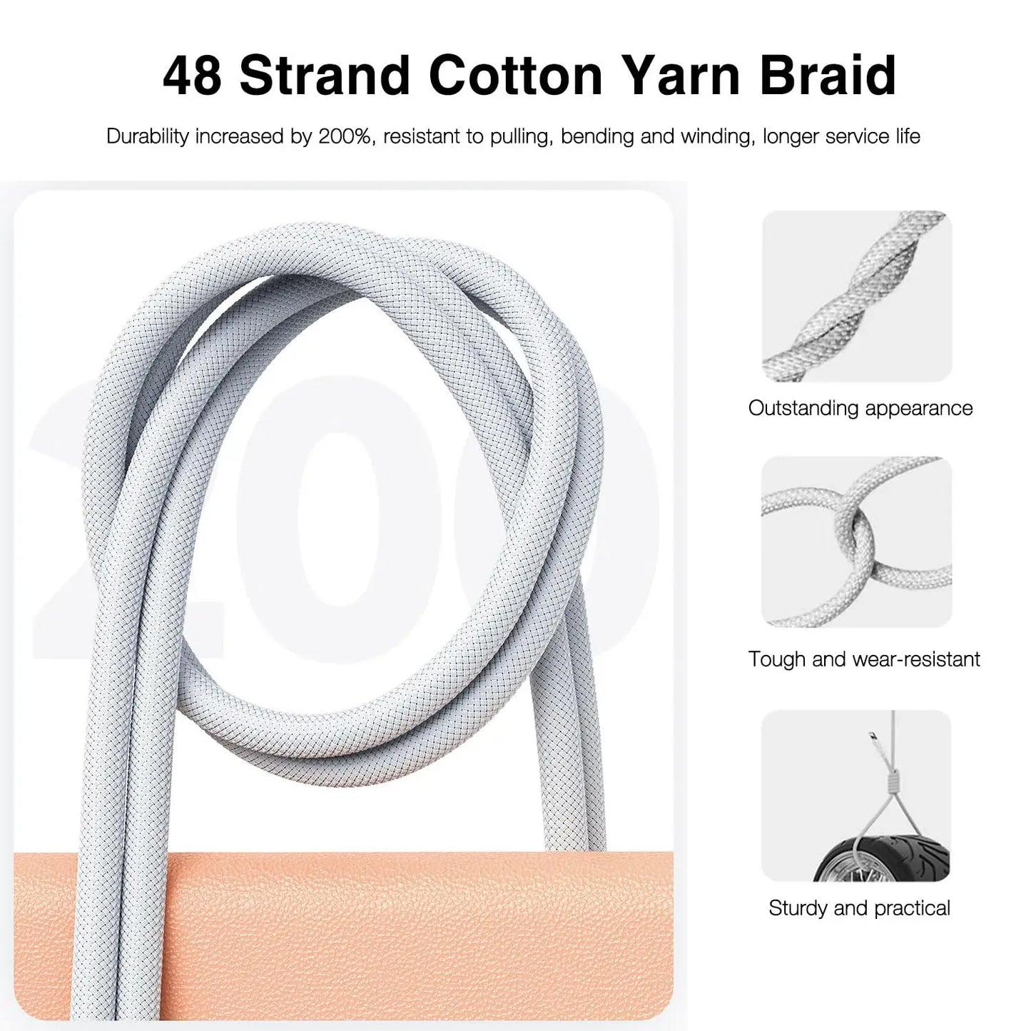 Lightning-Fast 60W USB-C Charging Cable™